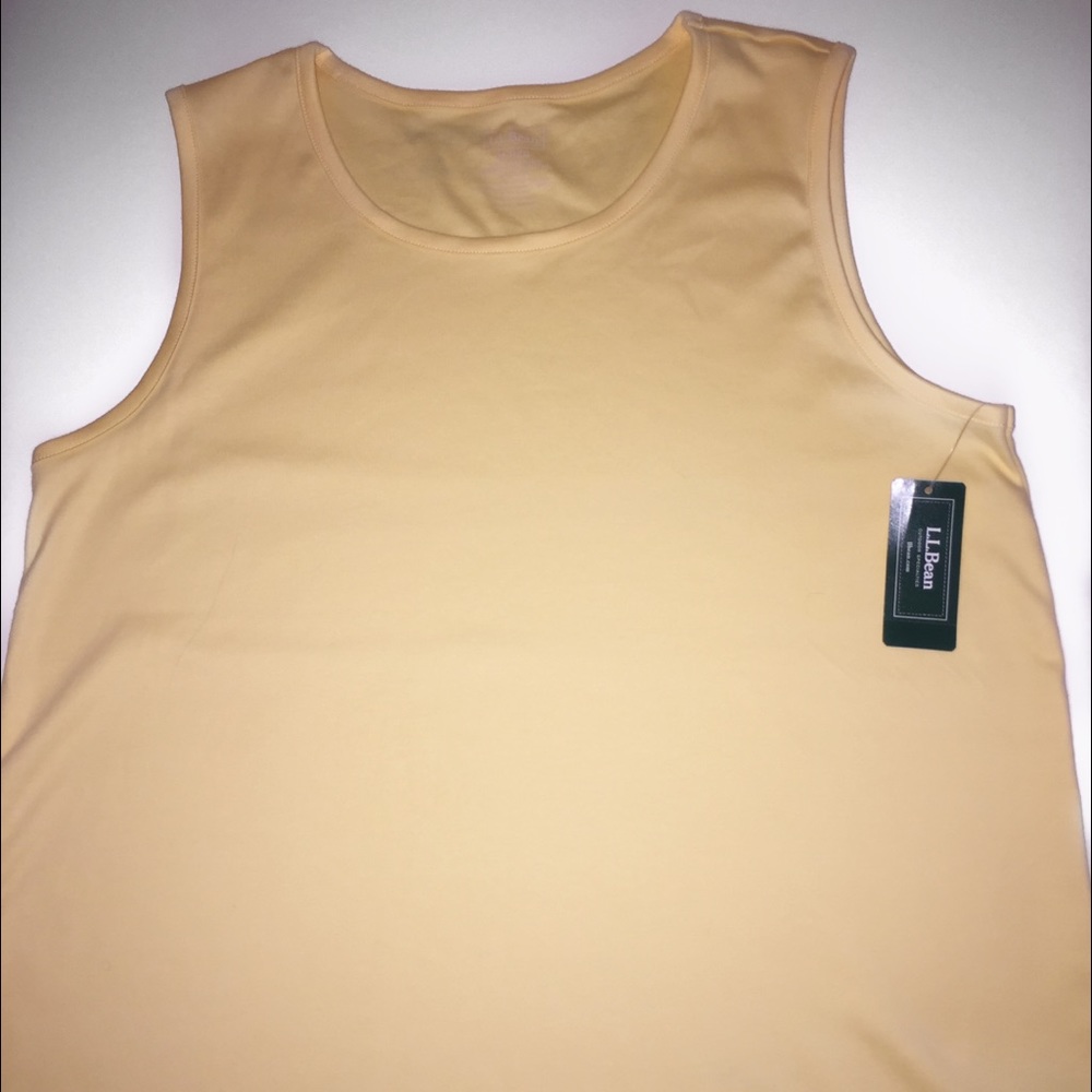 Brand new yellow L.L. Bean tank top with tags.